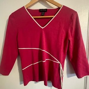 Pink light weight vneck sweater